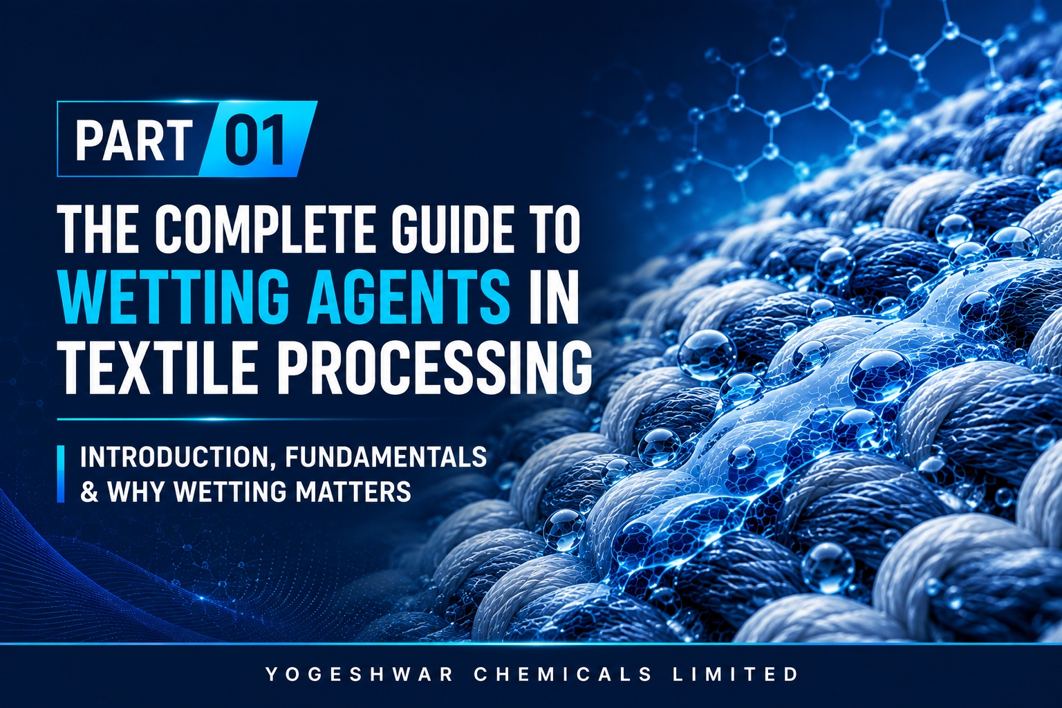 The Complete Guide to Wetting Agents in Textile Processing : Part 1 – Introduction, Fundamentals & Why Wetting Matters